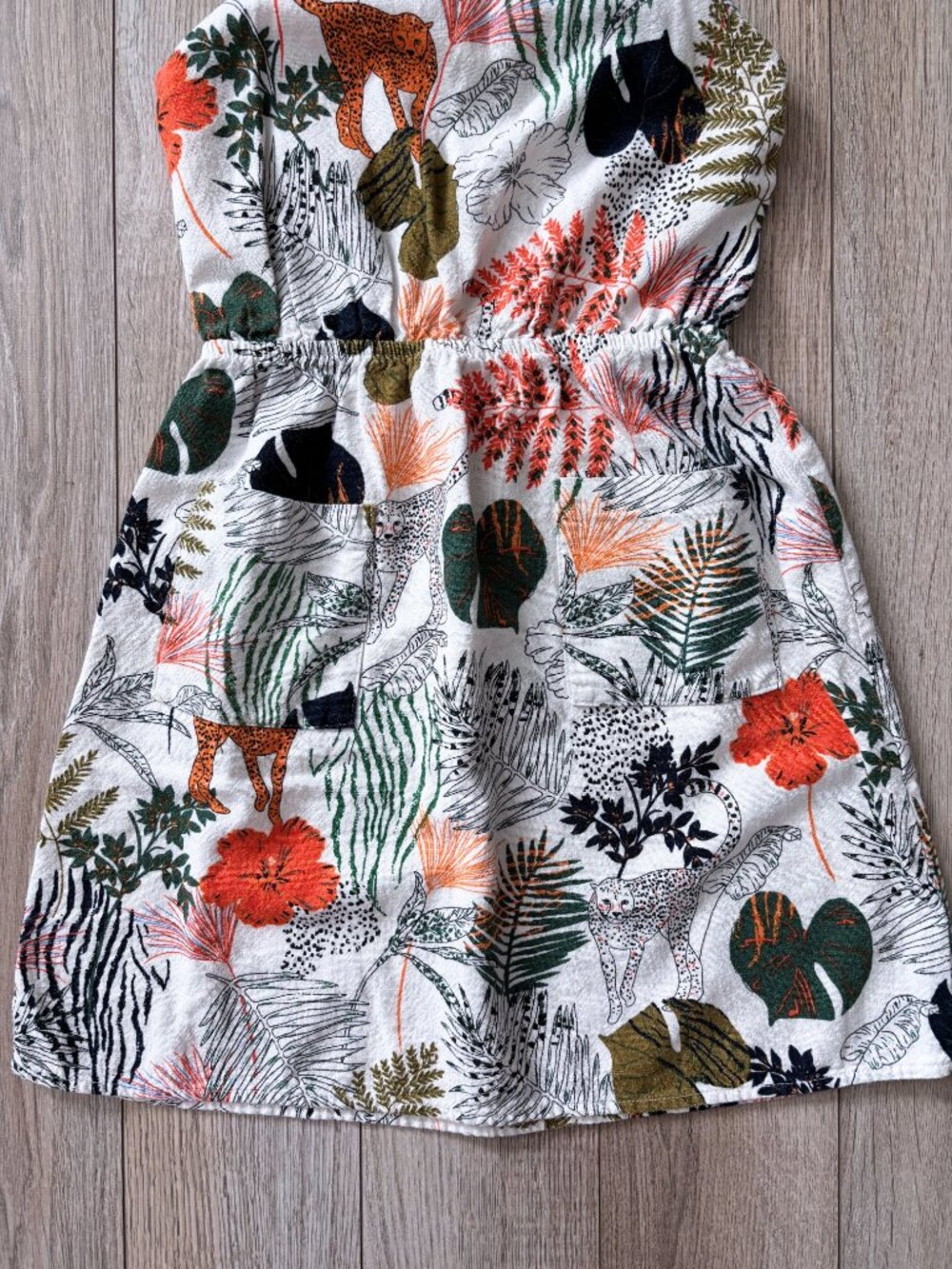 Sophia + Zeke Stitch Fix Kids Safari Jungle Print Sundress Boho Tropical Size 10 - Picture 4 of 15